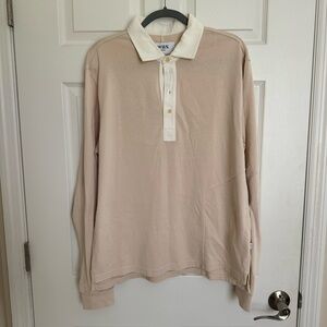 Wax London Beige Rugby Shirt